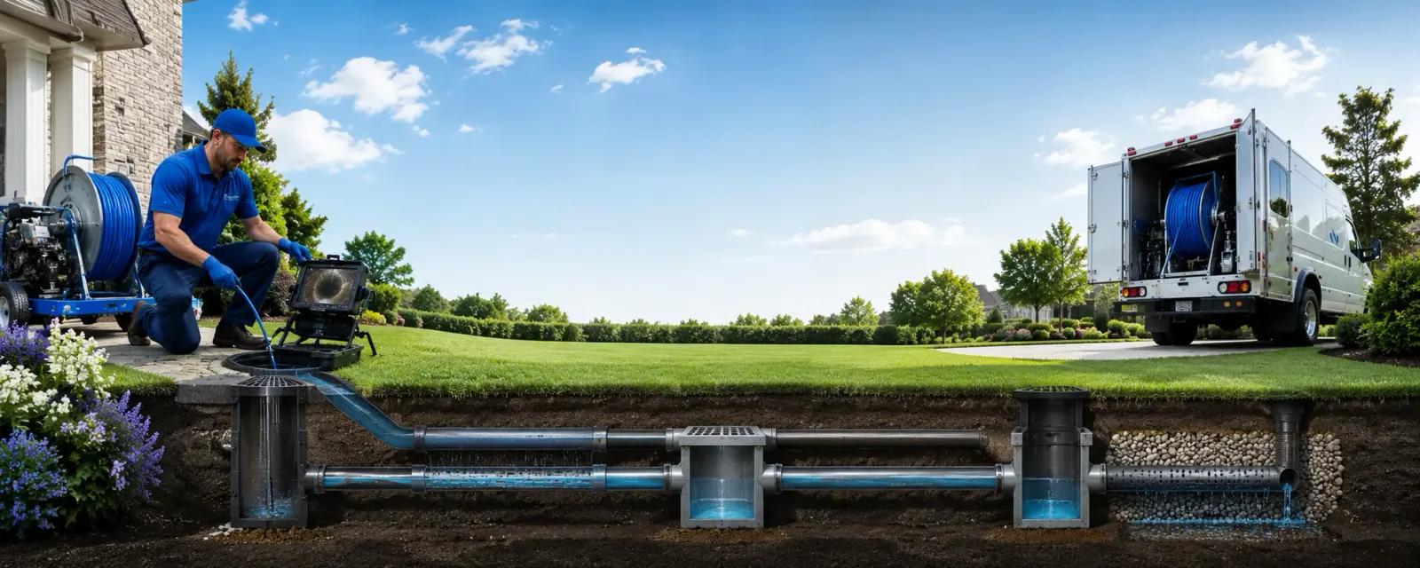 Outdoor drain cleaning information for Clinton, NY